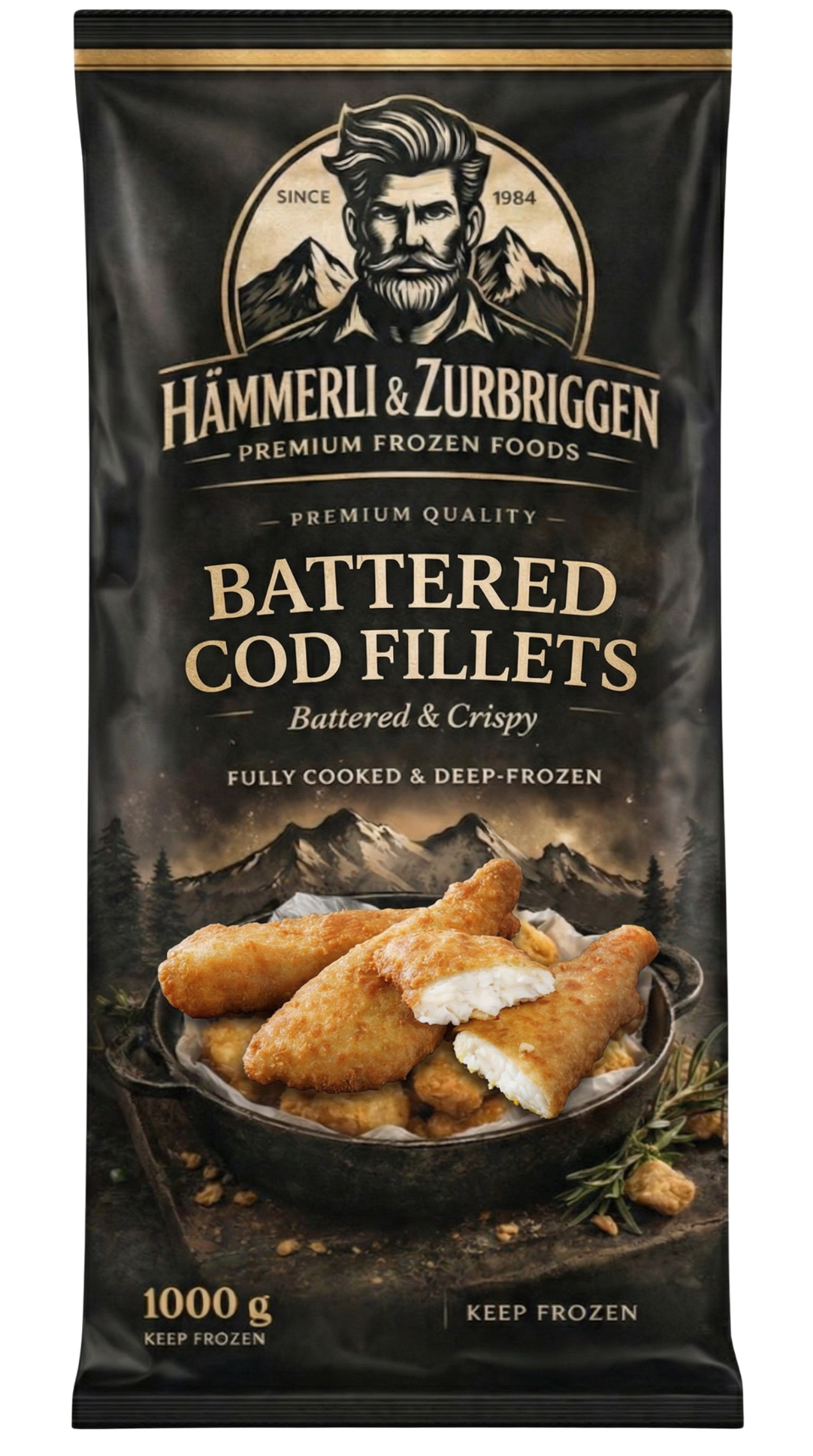 Battered Cod Fillets V1 — Battered & Crispy