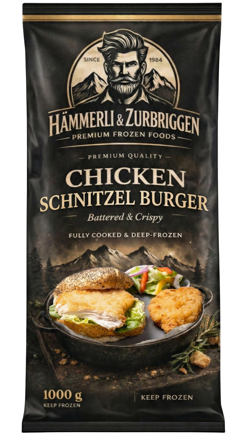 Chicken Schnitzel Burger — Battered & Crispy