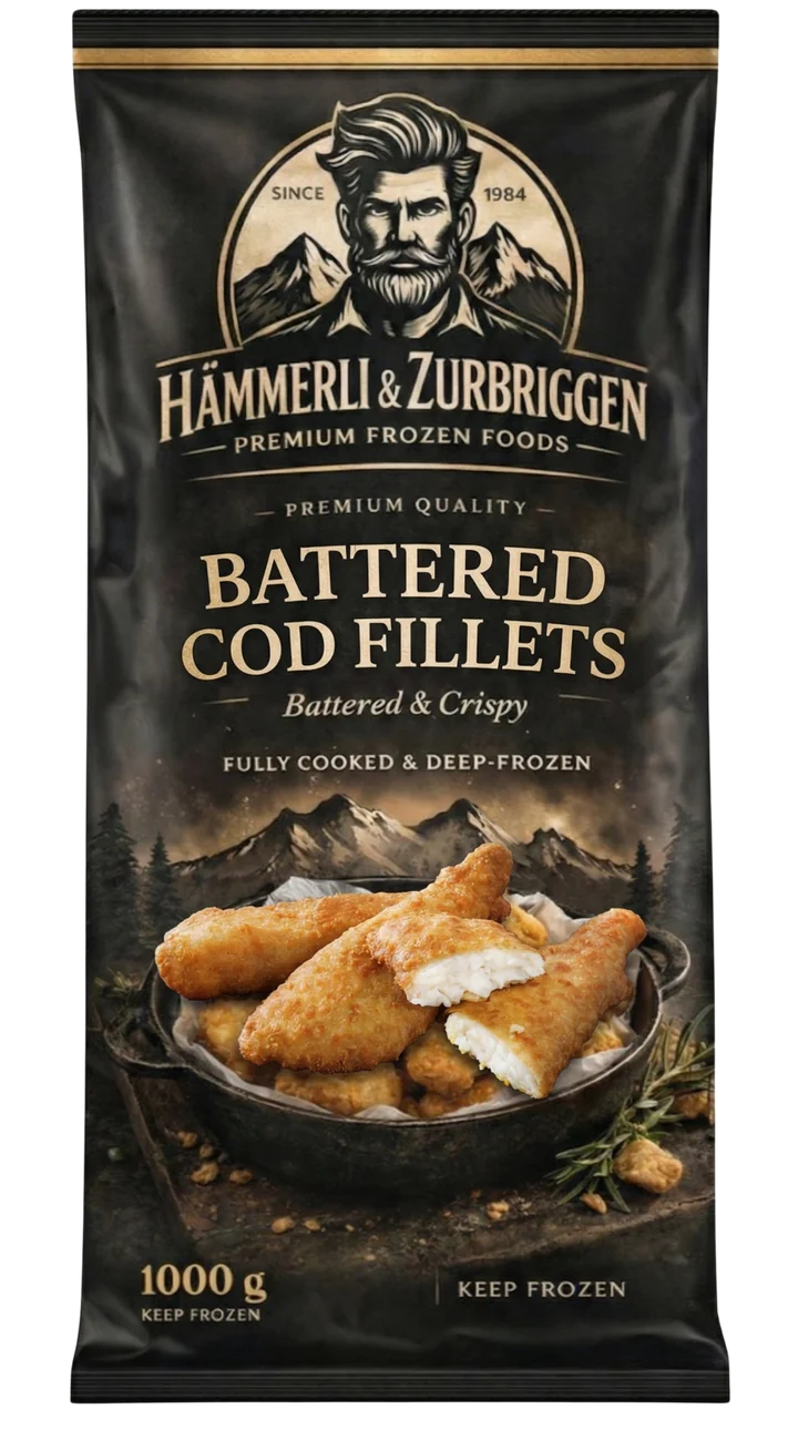 Battered Cod Fillets — Battered & Crispy
